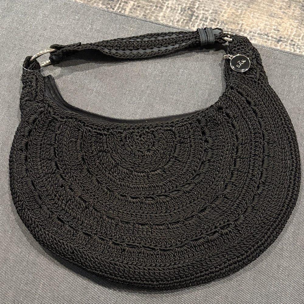 The Sak Chic Black Crochet Shoulder Bag